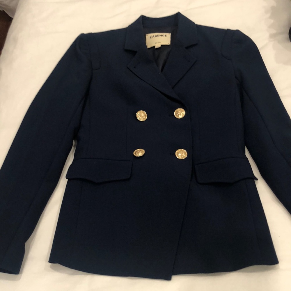 L’AGENCE Navy Blue Sailor Blazer Size 0